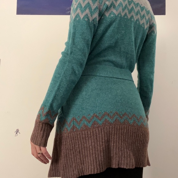 Flying tomato wool blend cardigan size small - Picture 3 of 5